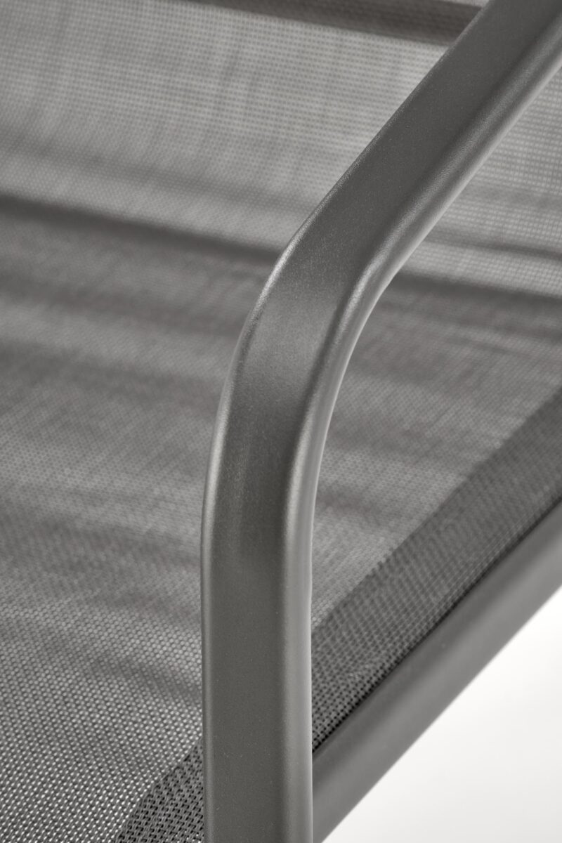 Aiamööblikomplekt CONOR (diivan + 2 tugitooli + kohvilaud), tumehall / helesinine