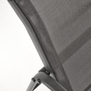 Aiamööblikomplekt CONOR (diivan + 2 tugitooli + kohvilaud), tumehall / helesinine