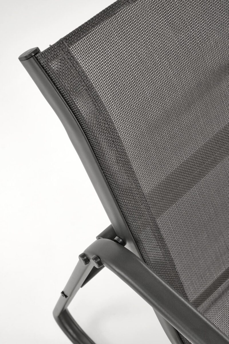 Aiamööblikomplekt CONOR (diivan + 2 tugitooli + kohvilaud), tumehall / helesinine