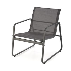 Aiamööblikomplekt CONOR (diivan + 2 tugitooli + kohvilaud), tumehall / helesinine