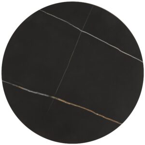 Kohvilaua komplekt FATIMA, must marmor / kuld