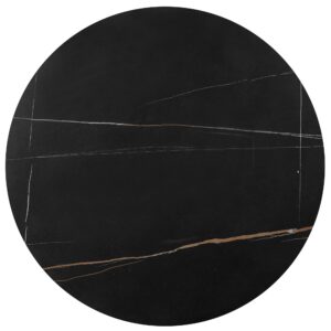 Kohvilaua komplekt FATIMA, must marmor / kuld