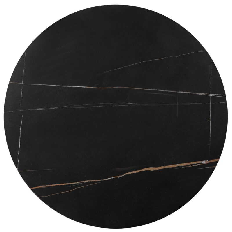 Kohvilaua komplekt FATIMA, must marmor / kuld