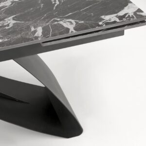 Söögilaud HILARON, must marmor / must