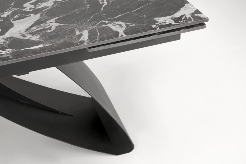 Söögilaud HILARON, must marmor / must