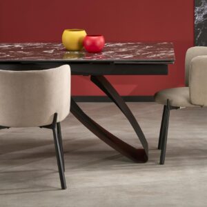 Söögilaud HILARON, must marmor / must