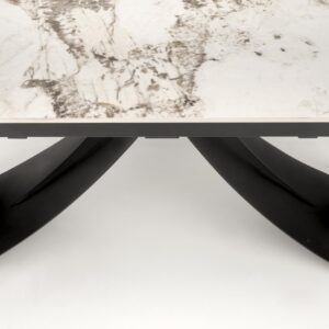 2010001201182_11 Pikendatav söögilaud HILARA, valge marmor / must