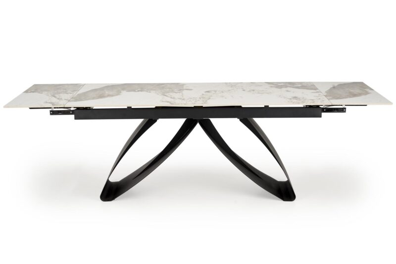 2010001201182_12 Pikendatav söögilaud HILARA, valge marmor / must