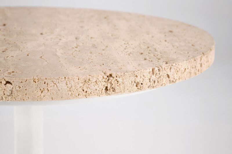 Kohvilaud TRAVON S, travertiin / valge