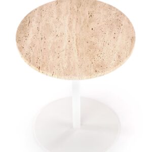 Kohvilaud TRAVON S, travertiin / valge