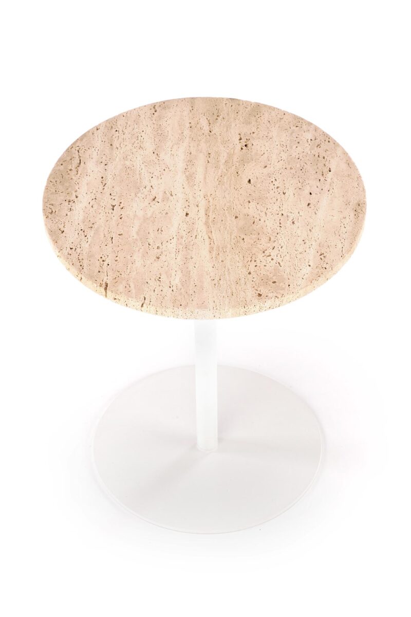 Kohvilaud TRAVON S, travertiin / valge