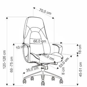 Kontoritool DARWIN, cappuccino