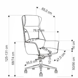 Kontoritool EDERSON, cappuccino