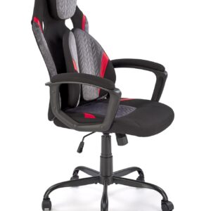 Kontoritool JENSEN, must / hall / punane