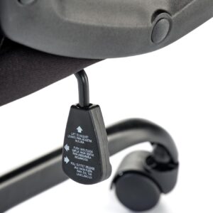 Kontoritool JENSEN, must / hall / punane