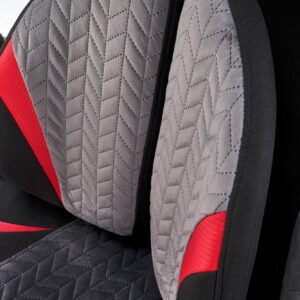 Kontoritool JENSEN, must / hall / punane