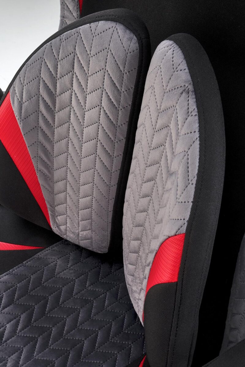 Kontoritool JENSEN, must / hall / punane