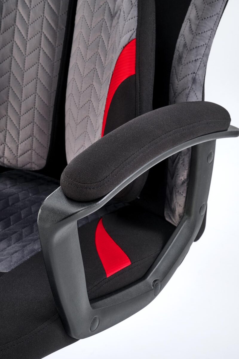 Kontoritool JENSEN, must / hall / punane