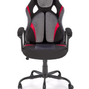 Kontoritool JENSEN, must / hall / punane