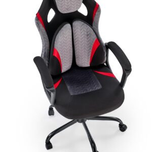 Kontoritool JENSEN, must / hall / punane