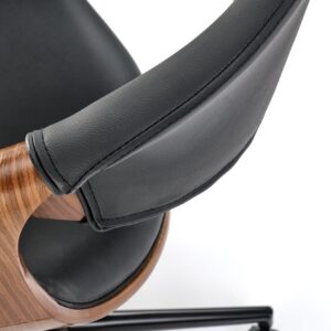 Kontoritool ALVIERA, must / pähkel