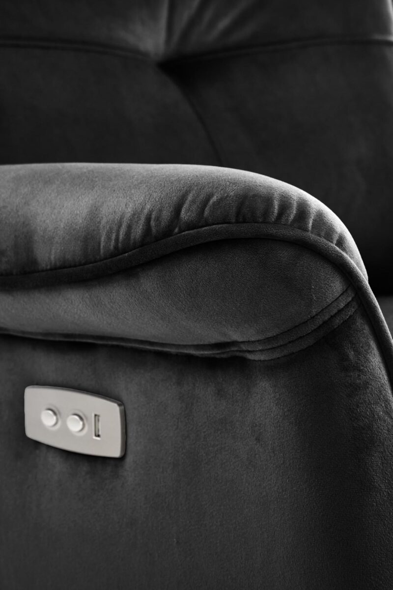 Tugitool SEMIIR elektriline recline, must