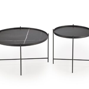 Kohvilaud JULIETA, must marmor / must