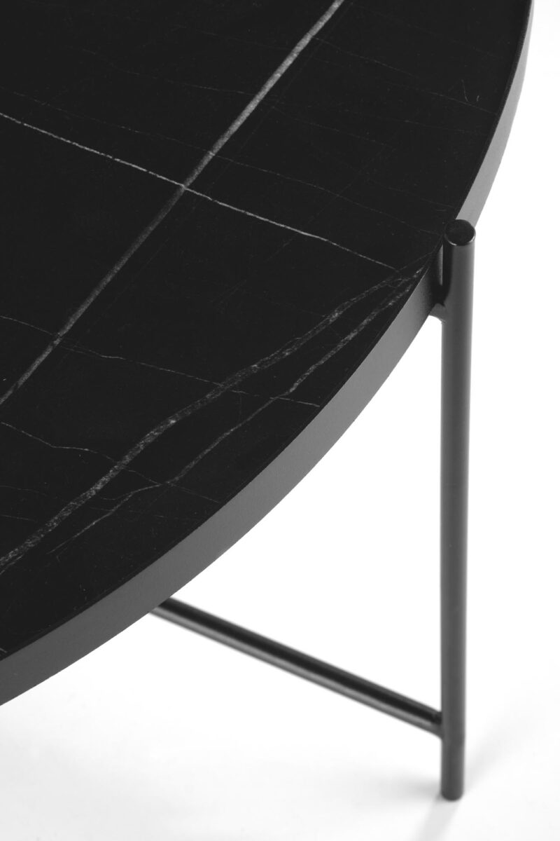 Kohvilaud JULIETA, must marmor / must