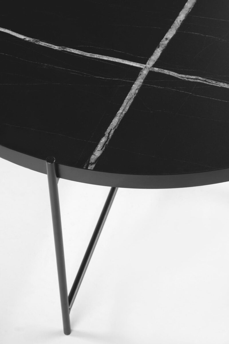 Kohvilaud JULIETA, must marmor / must