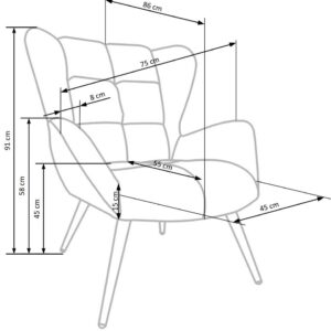 Tugitool TYRON, tume kaneel