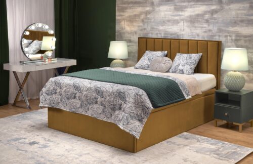 Voodi ASTORIA 160x200, sinepikollane