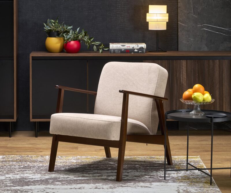 Tugitool MILAVOR 1S, beež / tume pähkel