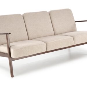 Diivan MILAVOR 3S, beež/ tume pähkel