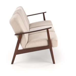 Diivan MILAVOR 3S, beež/ tume pähkel