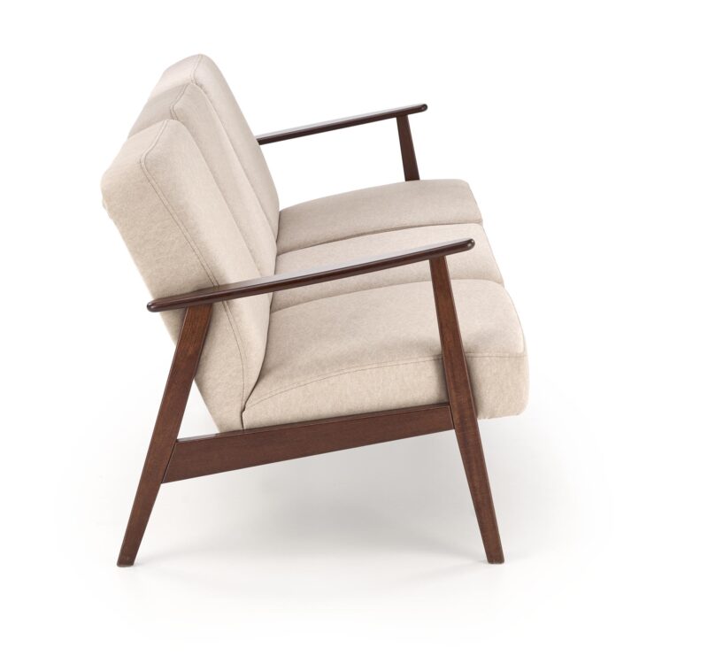 Diivan MILAVOR 3S, beež/ tume pähkel