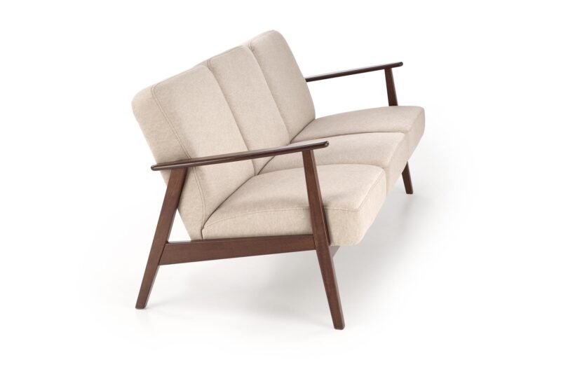 Diivan MILAVOR 3S, beež/ tume pähkel