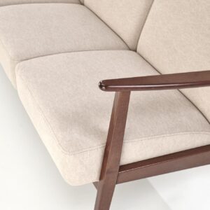 Diivan MILAVOR 3S, beež/ tume pähkel