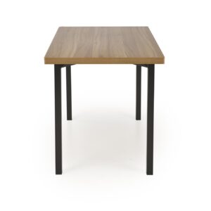 Komplekt MILVER, laud + 4 tooli, värv: looduslik / must