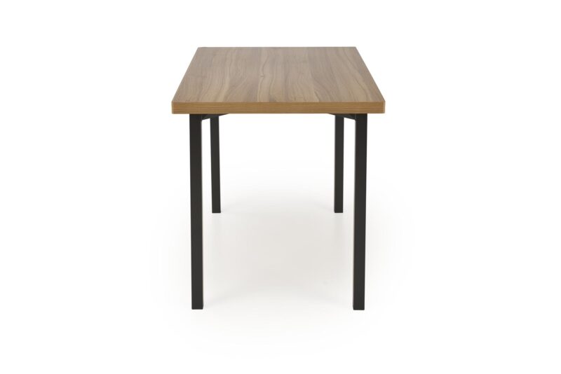 Komplekt MILVER, laud + 4 tooli, värv: looduslik / must