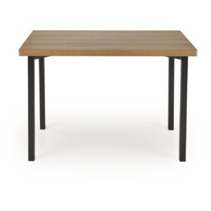 Komplekt MILVER, laud + 4 tooli, värv: looduslik / must