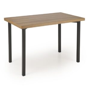 Komplekt MILVER, laud + 4 tooli, värv: looduslik / must