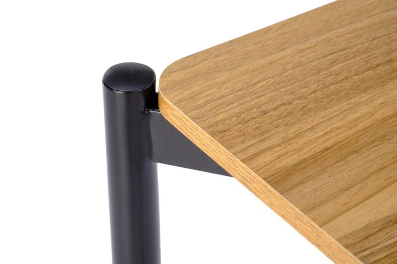 Komplekt NARDIN, laud + 2 tooli, värv: naturaalne / must