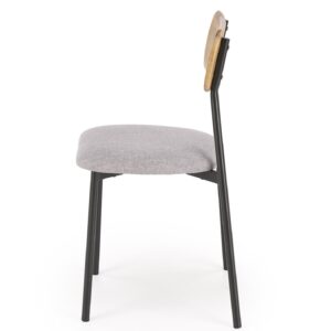 Komplekt NARDIN, laud + 2 tooli, värv: naturaalne / must