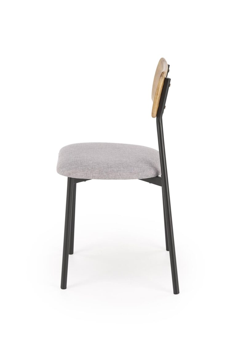 Komplekt NARDIN, laud + 2 tooli, värv: naturaalne / must