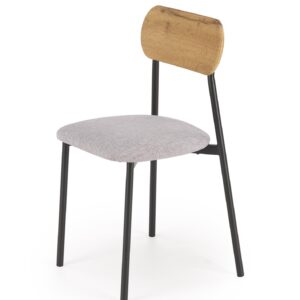 Komplekt NARDIN, laud + 2 tooli, värv: naturaalne / must