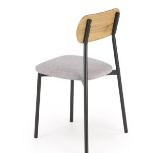 Komplekt NARDIN, laud + 2 tooli, värv: naturaalne / must