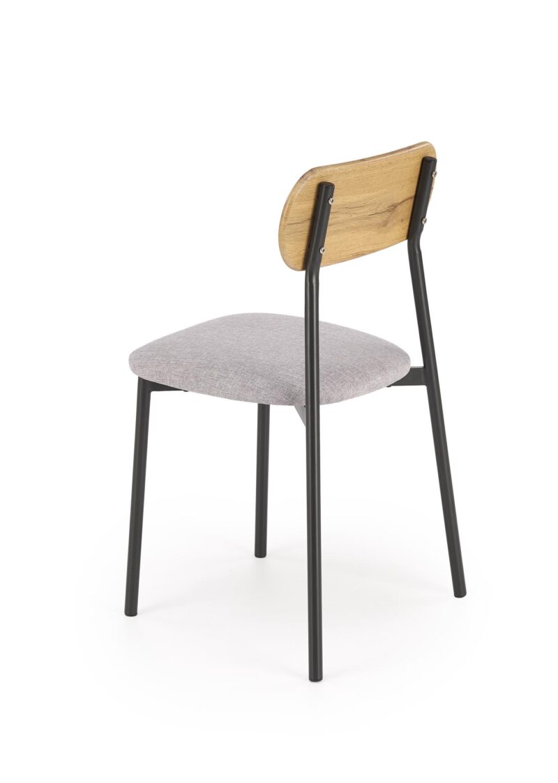 Komplekt NARDIN, laud + 2 tooli, värv: naturaalne / must