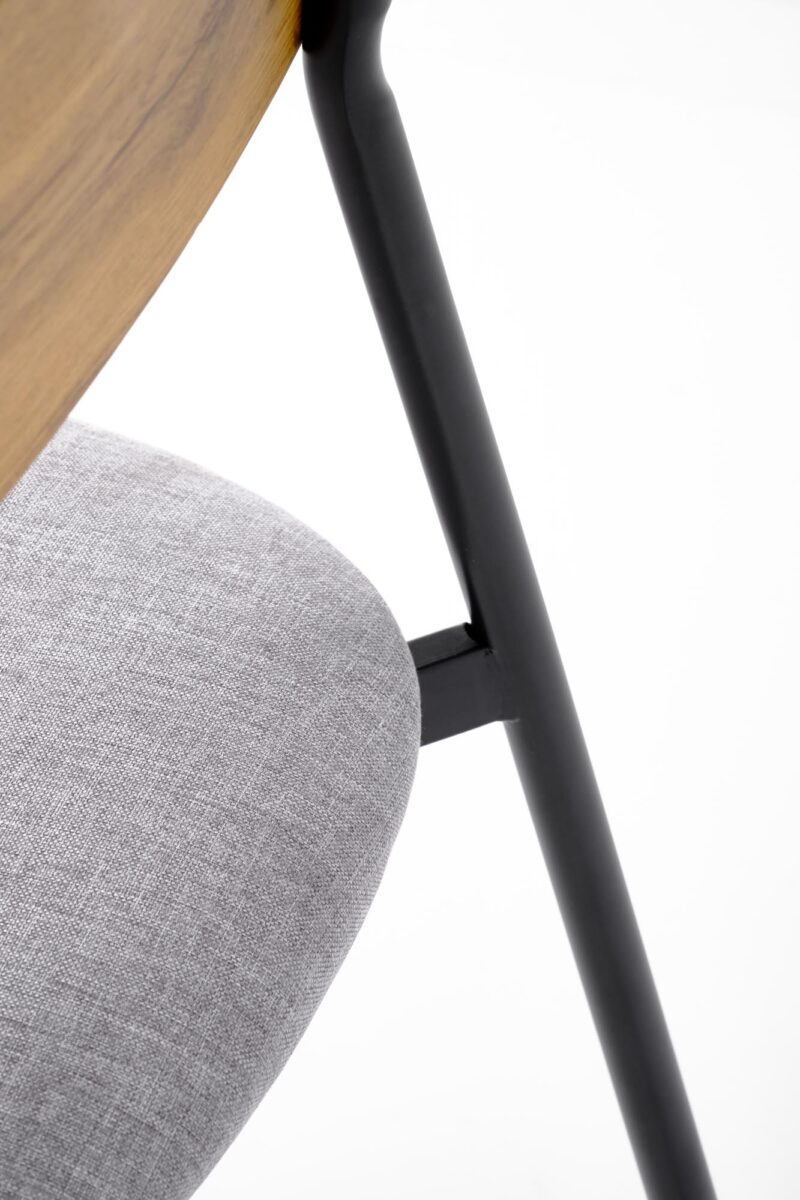 Komplekt NARDIN, laud + 2 tooli, värv: naturaalne / must