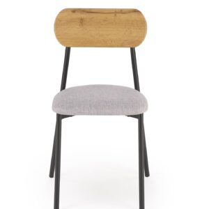 Komplekt NARDIN, laud + 2 tooli, värv: naturaalne / must