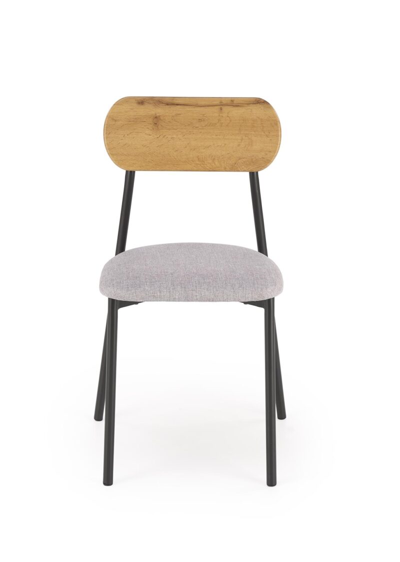 Komplekt NARDIN, laud + 2 tooli, värv: naturaalne / must